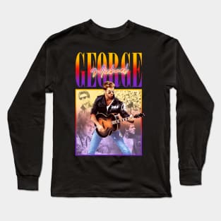 VINTAGE BOOTLEG GEORGE MICHAEL 90S Long Sleeve T-Shirt